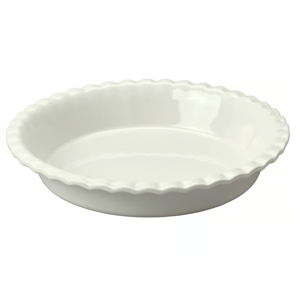 IKEA HÖSTAGILLE HOSTAGILLE Pie Plate, Off-White, 13" (806.002.63) NEW - Picture 1 of 2